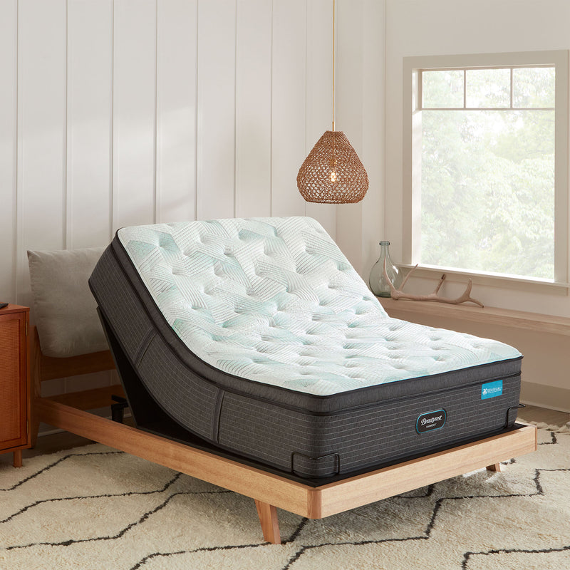 Beautyrest mattress on an adjustable base, offering customizable comfort for a restful sleep available in Edmonton Alberta